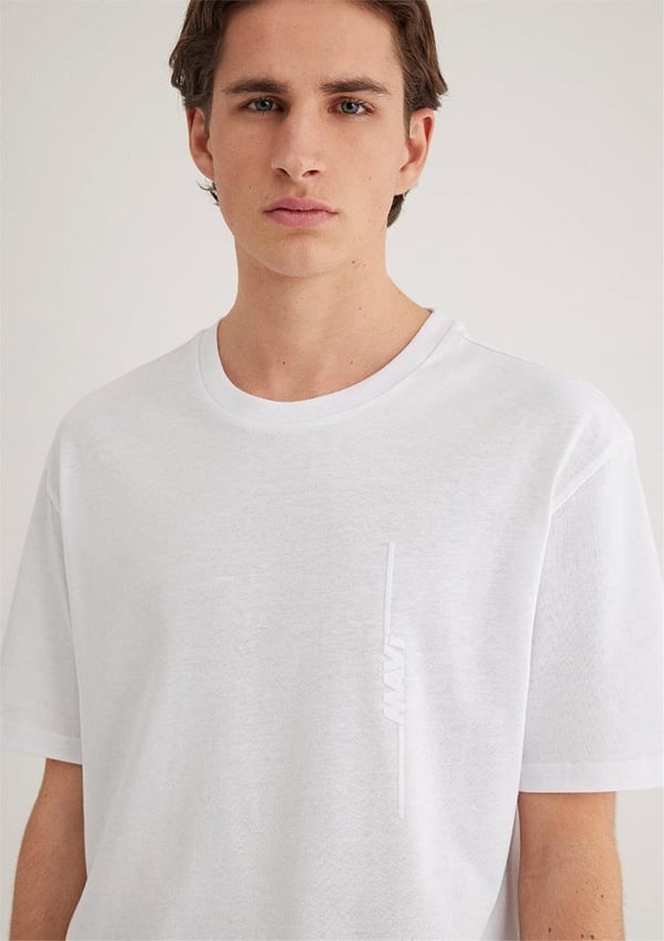 Mavi MAVi BASKiLi TİŞÖRT Beyaz Beyaz Erkek T-Shirt