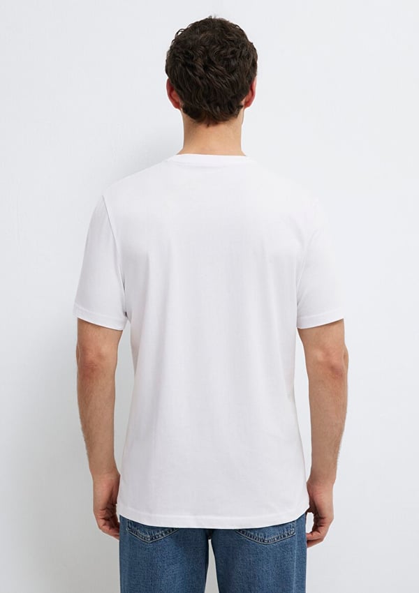 Mavi MAVİ BASKILI TİŞÖRT Beyaz Beyaz Erkek T-Shirt