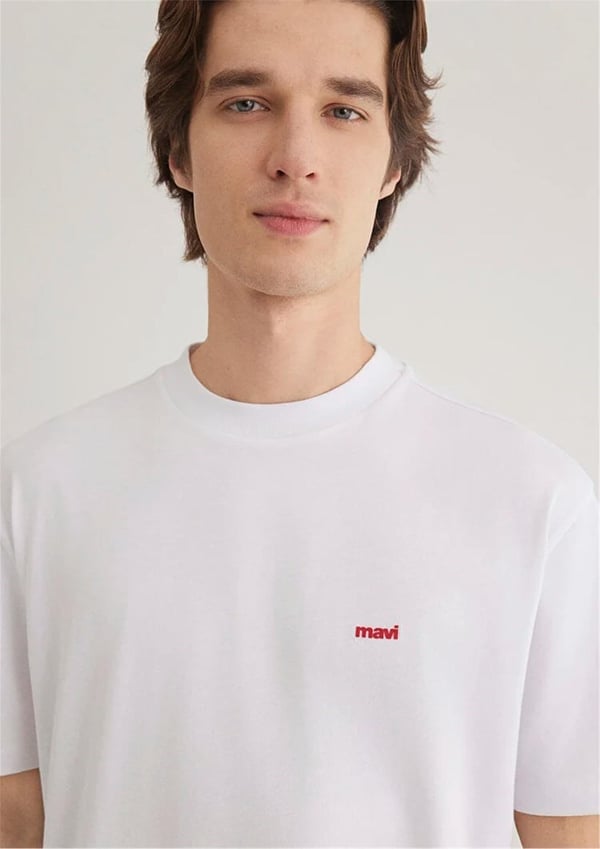 Mavi MAVi BASKiLi TİŞÖRT Beyaz Beyaz Erkek T-Shirt