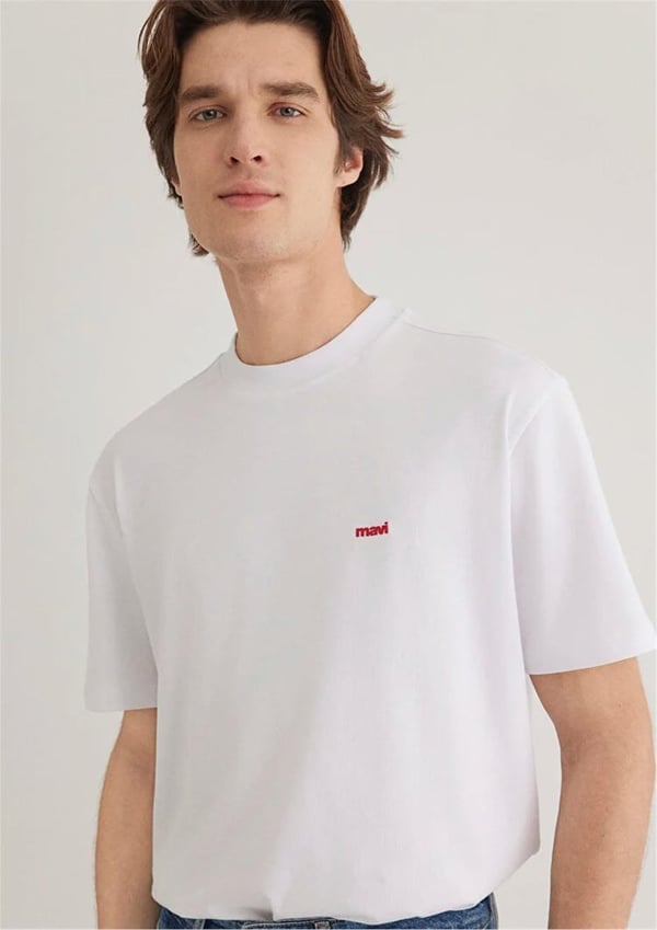 Mavi MAVi BASKiLi TİŞÖRT Beyaz Beyaz Erkek T-Shirt