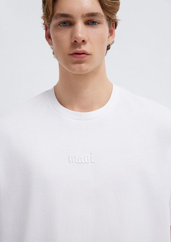 Mavi MAVİ BASKILI TİŞÖRT Beyaz Beyaz Erkek T-Shirt
