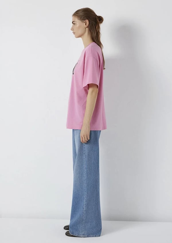 Mavi MAVİ BASKILI TİŞÖRT Cashmere Rose Fuşya Kadın T-Shirt