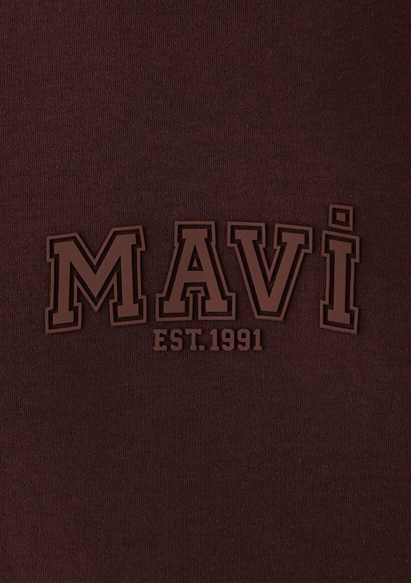 Mavi MAVİ BASKILI TİŞÖRT Chocolate Plum Kahverengi Erkek T-Shirt