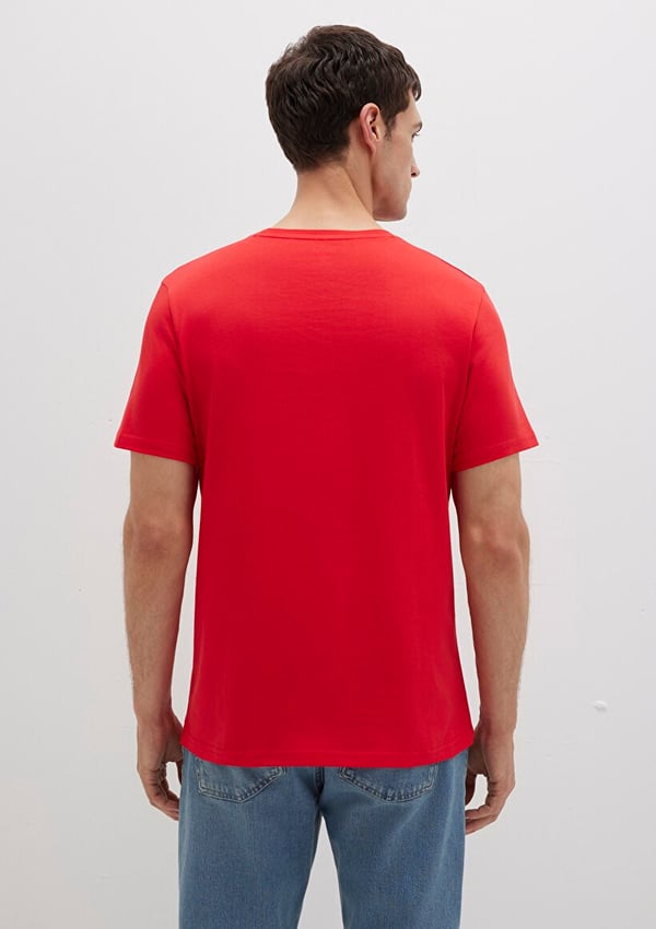Mavi MAVİ BASKILI TİŞÖRT   Çin Kırmızısı Kırmızı Erkek T-Shirt