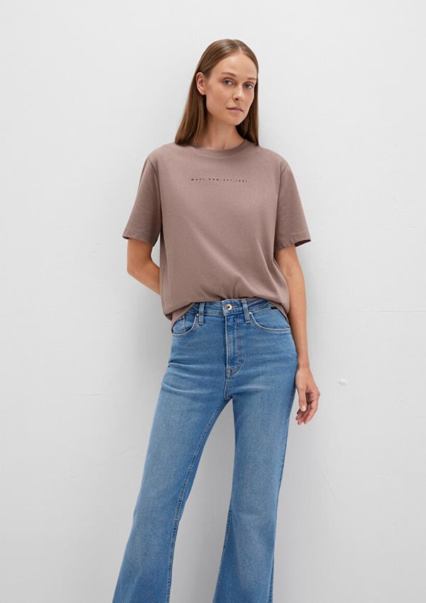 Mavi MAVİ BASKILI TİŞÖRT Deep Taupe Kahverengi Kadın T-Shirt