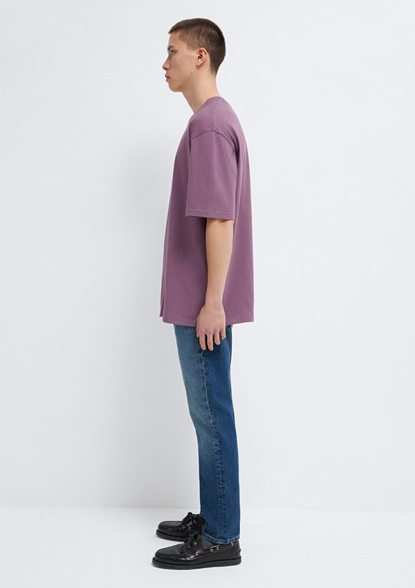 Mavi MAVİ BASKILI TİŞÖRT Flint Lila Erkek T-Shirt