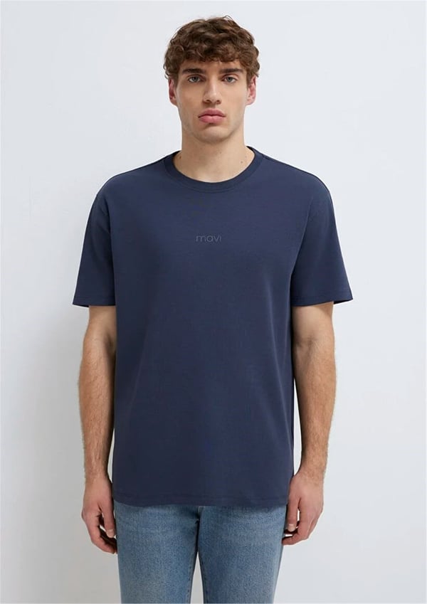 Mavi MAVi BASKiLi TİŞÖRT Gece Mavisi Lacivert Erkek T-Shirt