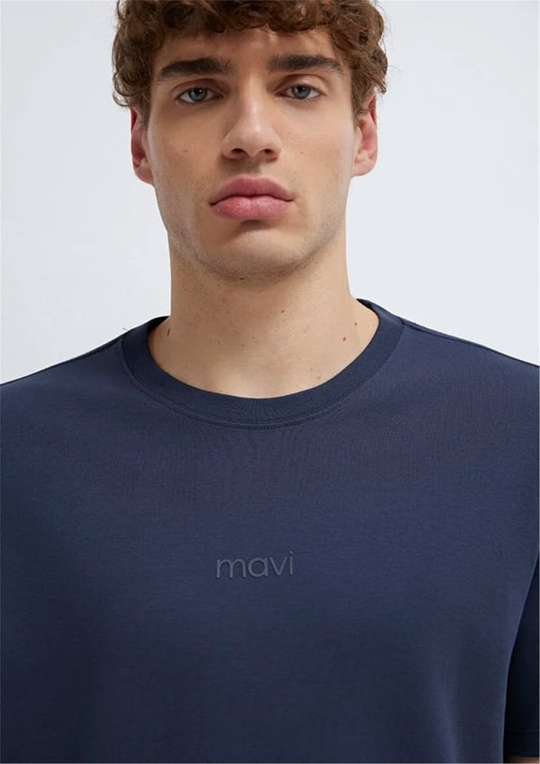 Mavi MAVi BASKiLi TİŞÖRT Gece Mavisi Lacivert Erkek T-Shirt