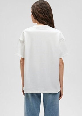 Mavi MAVI BASKILI TİŞÖRT Kırık Beyaz Beyaz Kadın T-Shirt