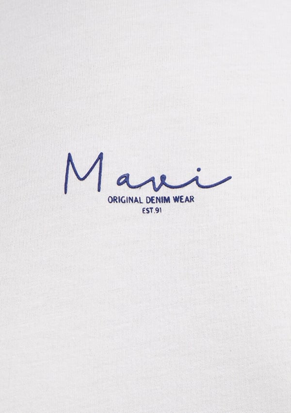 Mavi MAVİ BASKILI TİŞÖRT Kırık Beyaz Kırık Beyaz Kadın T-Shirt