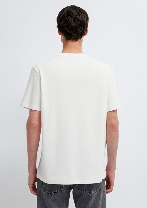 Mavi MAVİ BASKILI TİŞÖRT Kırık Beyaz Kırık Beyaz Erkek T-Shirt