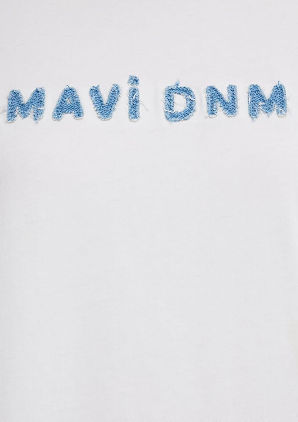 Mavi MAVİ BASKILI TİŞÖRT Kırık Beyaz Kırık Beyaz Kadın T-Shirt