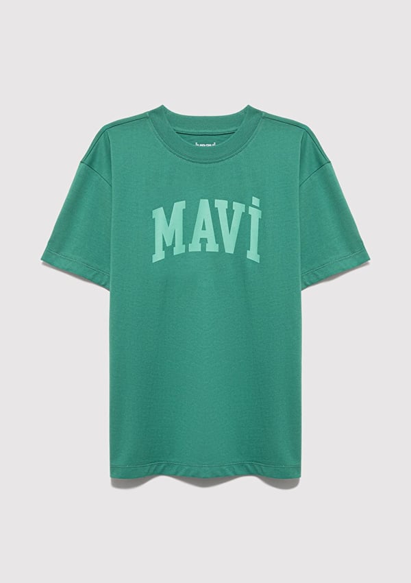 Mavi MAVİ BASKILI TİŞÖRT Köknar Yeşil Yeşil Erkek Çocuk T-Shirt