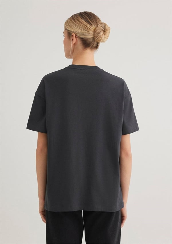 Mavi MAVI BASKILI TİŞÖRT Kömür Siyah Kadın T-Shirt