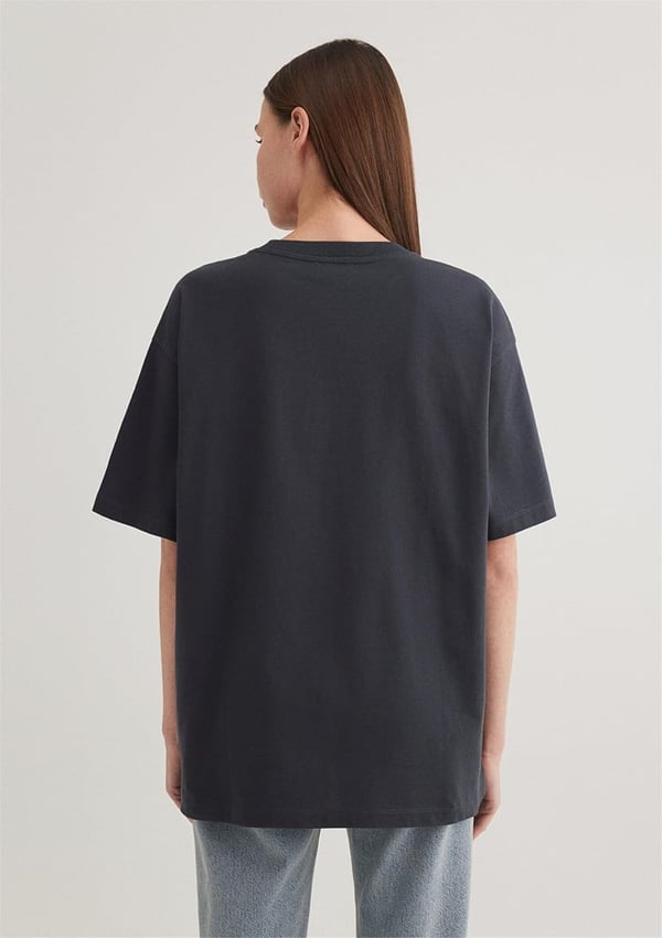Mavi MAVİ BASKILI TİŞÖRT Koyu Antrasit Antrasit Kadın T-Shirt
