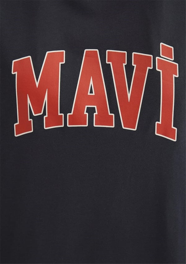 Mavi MAVİ BASKILI TİŞÖRT Koyu Antrasit Antrasit Kadın T-Shirt