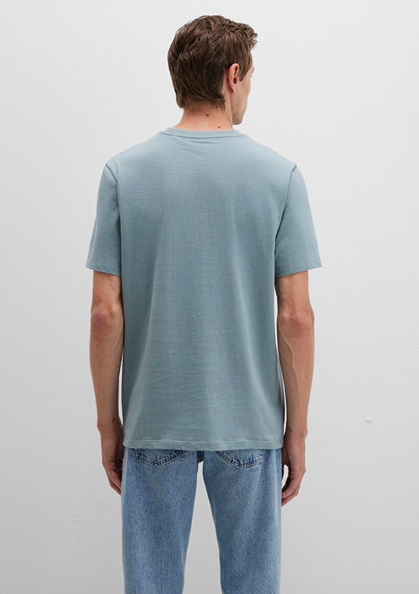 Mavi MAVİ BASKILI TİŞÖRT Kurşun Gri Açık Mavi Erkek T-Shirt