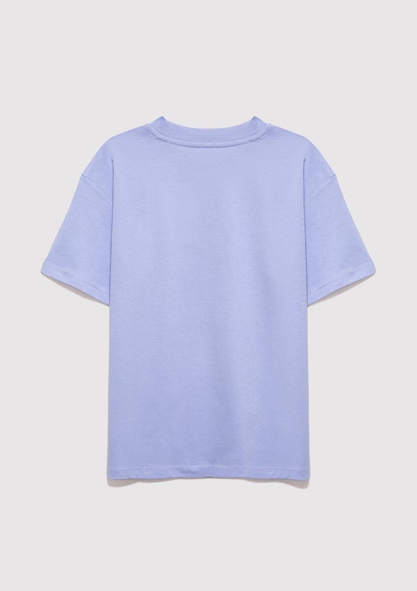 Mavi MAVİ BASKILI TİŞÖRT Menekşe Lila Lila Kız Çocuk T-Shirt