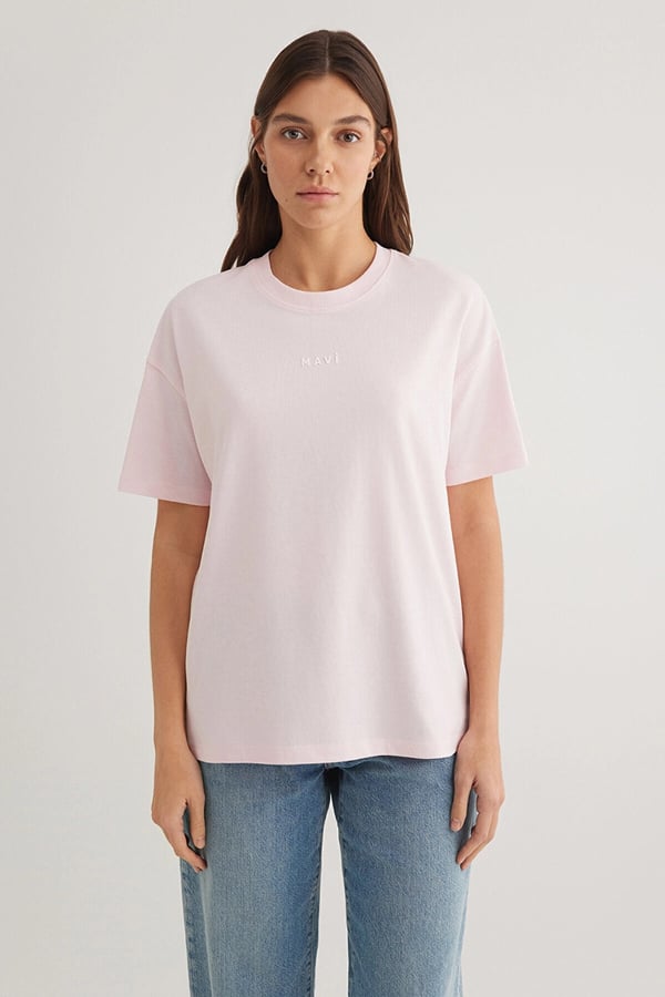 Mavi MAVI BASKILI TİŞÖRT Pink-a Boo Pembe Kadın T-Shirt