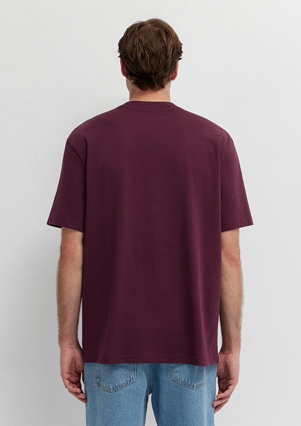 Mavi MAVİ BASKILI TİŞÖRT Şarap Bordo Bordo Erkek T-Shirt