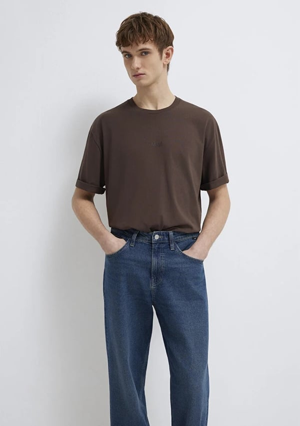 Mavi MAVi BASKiLi TİŞÖRT Seal Brown Kahverengi Erkek T-Shirt