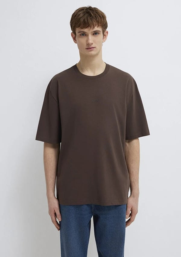 Mavi MAVi BASKiLi TİŞÖRT Seal Brown Kahverengi Erkek T-Shirt