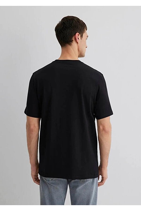 Mavi MAVİ BASKILI TİŞÖRT Siyah Siyah Erkek T-Shirt