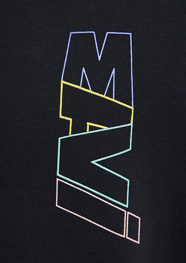 Mavi MAVİ BASKILI TİŞÖRT Siyah Siyah Erkek T-Shirt