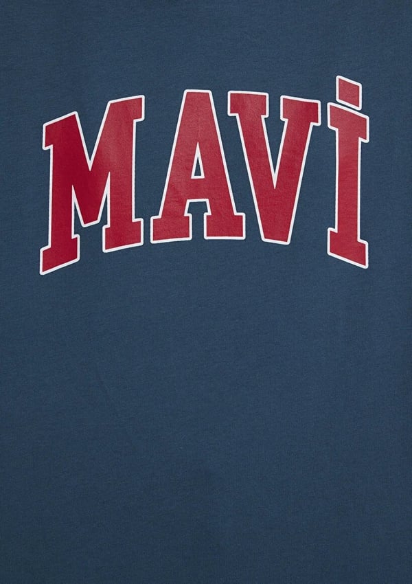 Mavi MAVİ BASKILI TİŞÖRT Yıldız Mavi Mavi Kadın T-Shirt