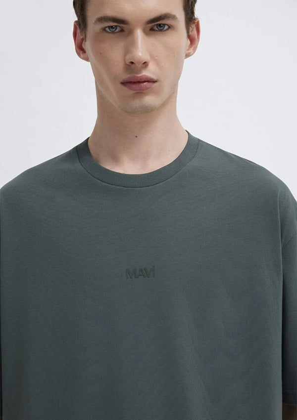 Mavi MAVİ BASKILI TİŞÖRT Yosun Yeşili Yeşil Erkek T-Shirt