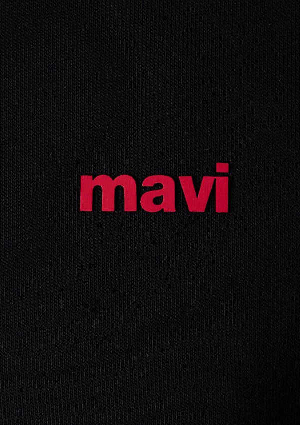 Mavi MAVİ BİSİKLET YAKA SWEATSHIRT Siyah Siyah Erkek Sweatshirt