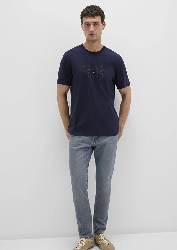 Mavi MAVi BLACK TİŞÖRT Baritone Blue Lacivert Erkek T-Shirt