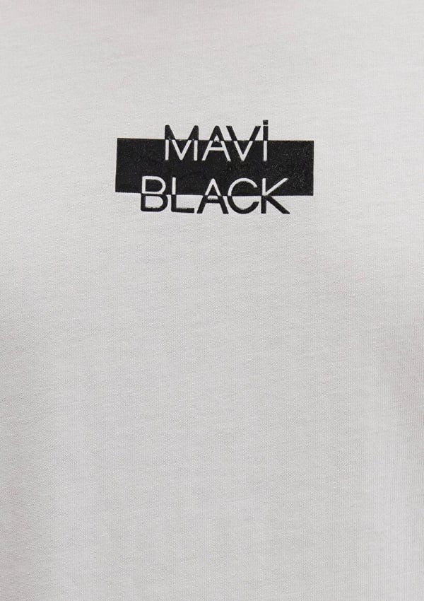 Mavi MAVi BLACK TİŞÖRT Kirik Beyaz Beyaz Erkek T-Shirt