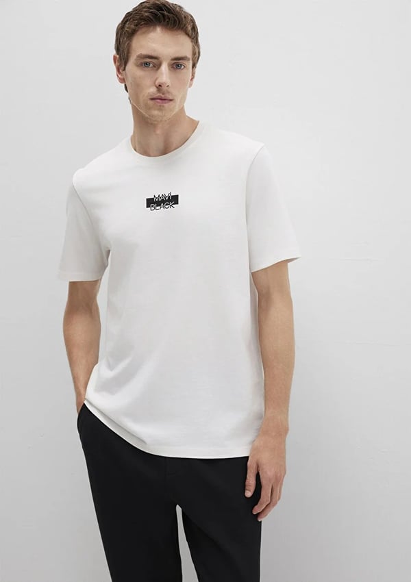 Mavi MAVi BLACK TİŞÖRT Kirik Beyaz Beyaz Erkek T-Shirt
