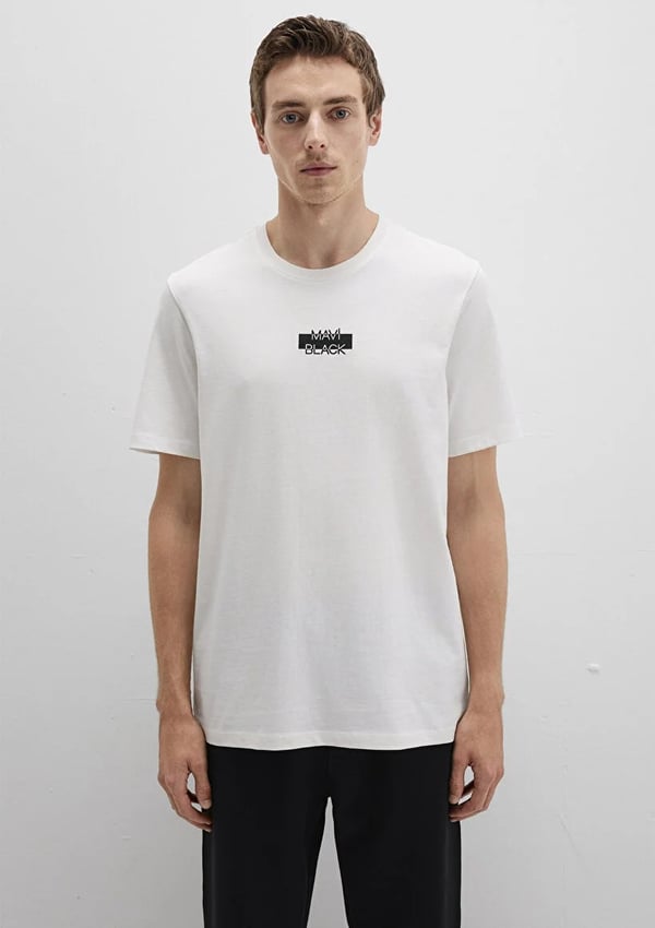 Mavi MAVi BLACK TİŞÖRT Kirik Beyaz Beyaz Erkek T-Shirt
