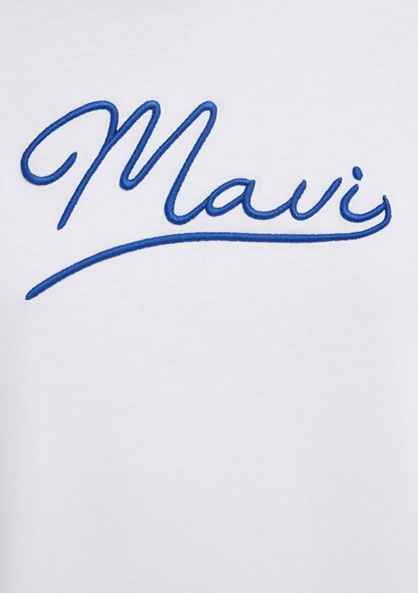 Mavi MAVI JEANS BASKILI TİŞÖRT Beyaz Beyaz Kadın T-Shirt