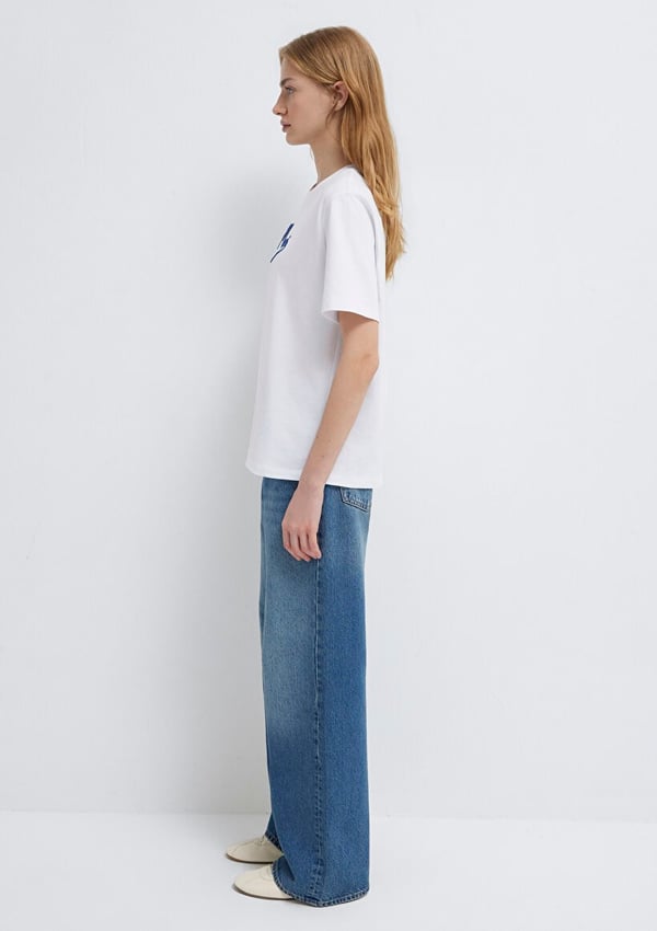 Mavi MAVI JEANS BASKILI TİŞÖRT Beyaz Beyaz Kadın T-Shirt