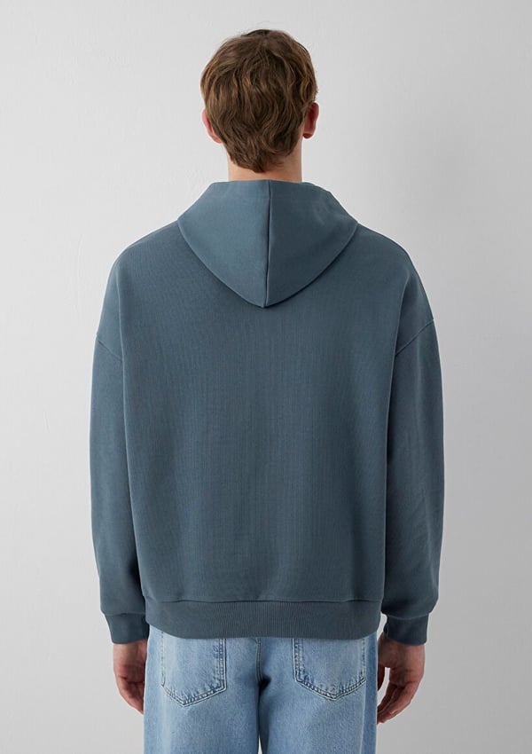 Mavi MAVİ JEANS KAPÜŞONLU SWEATSHIRT Koyu Deniz Gri Erkek Sweatshirt