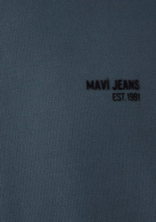 Mavi MAVİ JEANS KAPÜŞONLU SWEATSHIRT Koyu Deniz Gri Erkek Sweatshirt