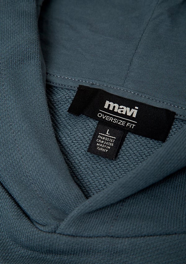 Mavi MAVİ JEANS KAPÜŞONLU SWEATSHIRT Koyu Deniz Gri Erkek Sweatshirt