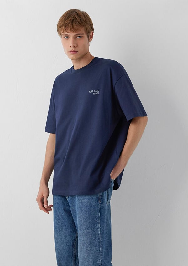 Mavi MAVİ JEANS TİŞÖRT Gece Lacivert Lacivert Erkek T-Shirt