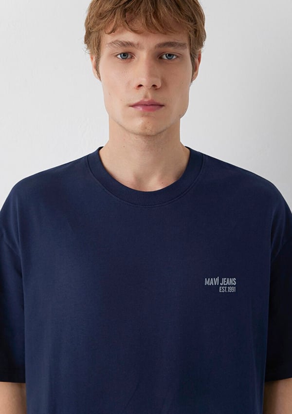 Mavi MAVİ JEANS TİŞÖRT Gece Lacivert Lacivert Erkek T-Shirt