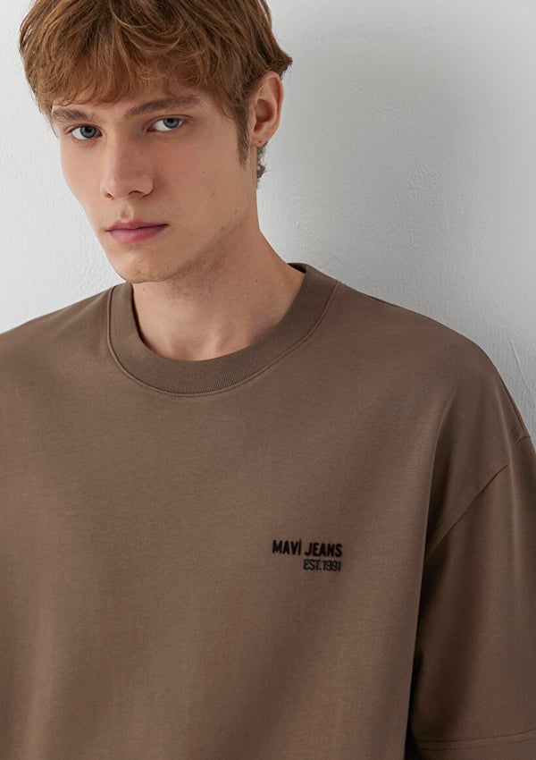 Mavi MAVİ JEANS TİŞÖRT Kahverengi Kahverengi Erkek T-Shirt