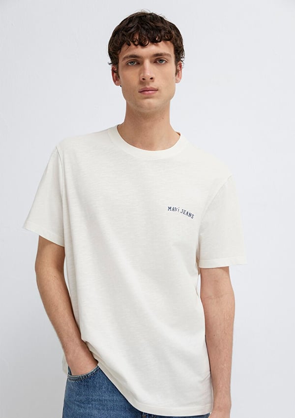 Mavi MAVİ JEANS TİŞÖRT Kırık Beyaz Kırık Beyaz Erkek T-Shirt
