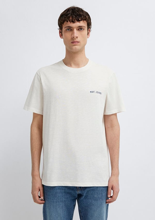 Mavi MAVİ JEANS TİŞÖRT Kırık Beyaz Kırık Beyaz Erkek T-Shirt