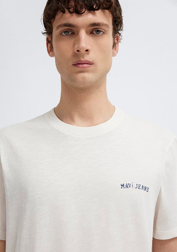 Mavi MAVİ JEANS TİŞÖRT Kırık Beyaz Kırık Beyaz Erkek T-Shirt