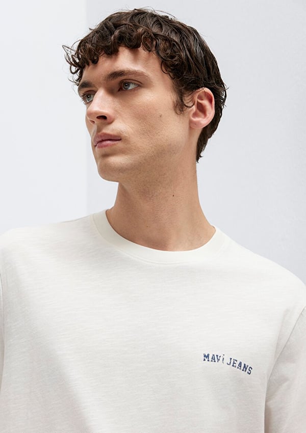 Mavi MAVİ JEANS TİŞÖRT Kırık Beyaz Kırık Beyaz Erkek T-Shirt