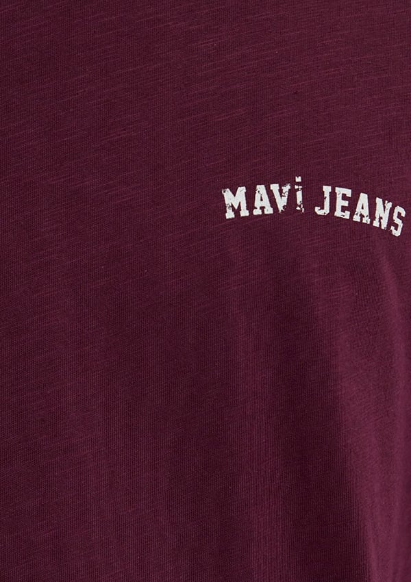 Mavi MAVİ JEANS TİŞÖRT Şarap Bordo Bordo Erkek T-Shirt