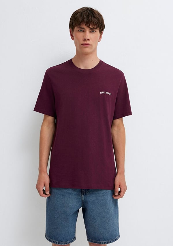 Mavi MAVİ JEANS TİŞÖRT Şarap Bordo Bordo Erkek T-Shirt