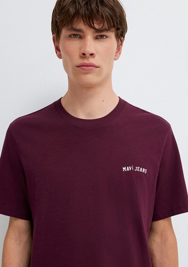 Mavi MAVİ JEANS TİŞÖRT Şarap Bordo Bordo Erkek T-Shirt